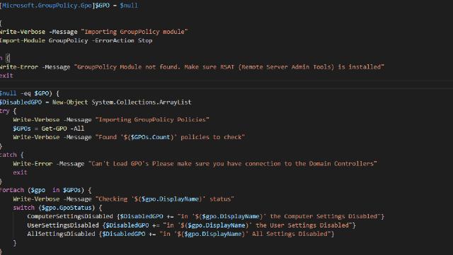 Sorting Group Policy